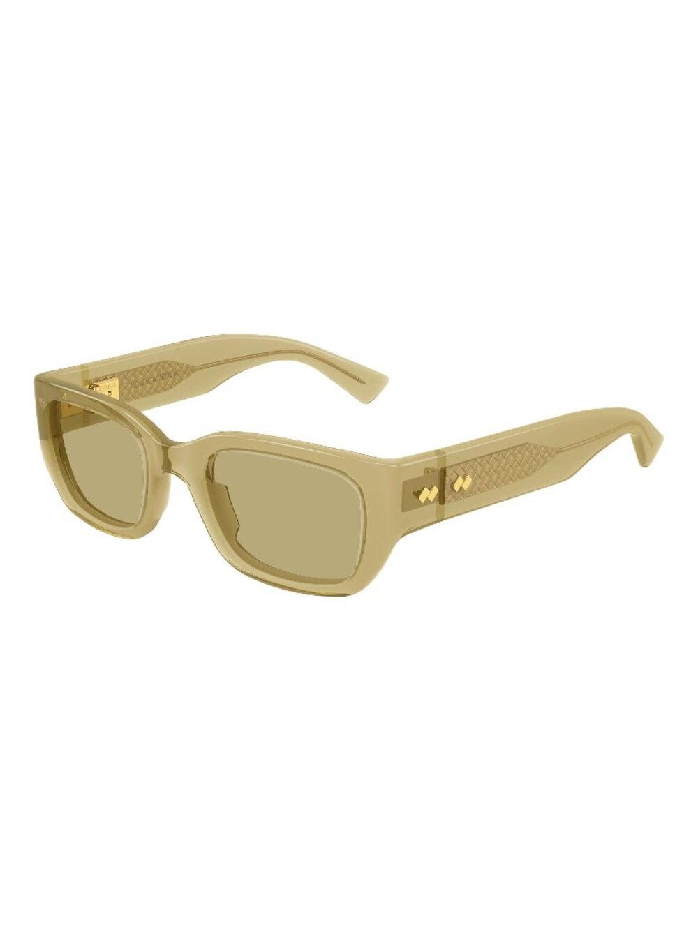 New Bottega Veneta Unisex Sunglasses Yellow Brown Lens Acetate Frame BV1400S 004